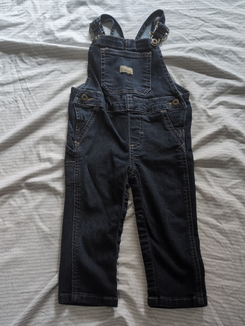 Wrangler Infant Denim Overalls EUC 18 Months *Q7
